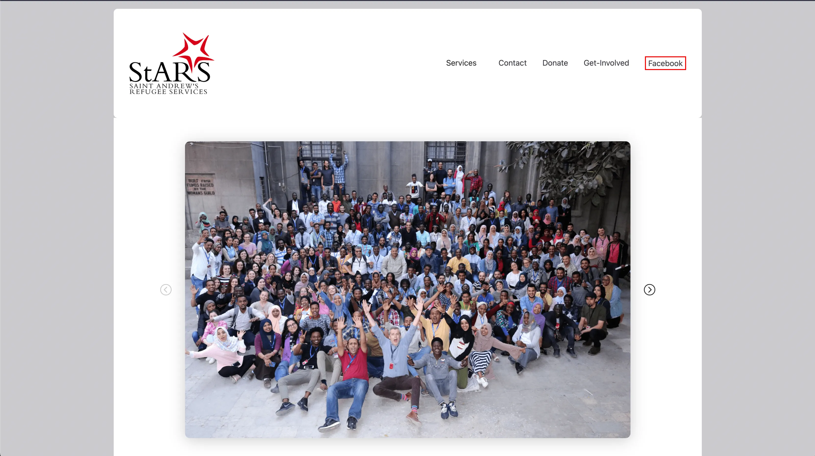 Saint Andrew's Website screenshot