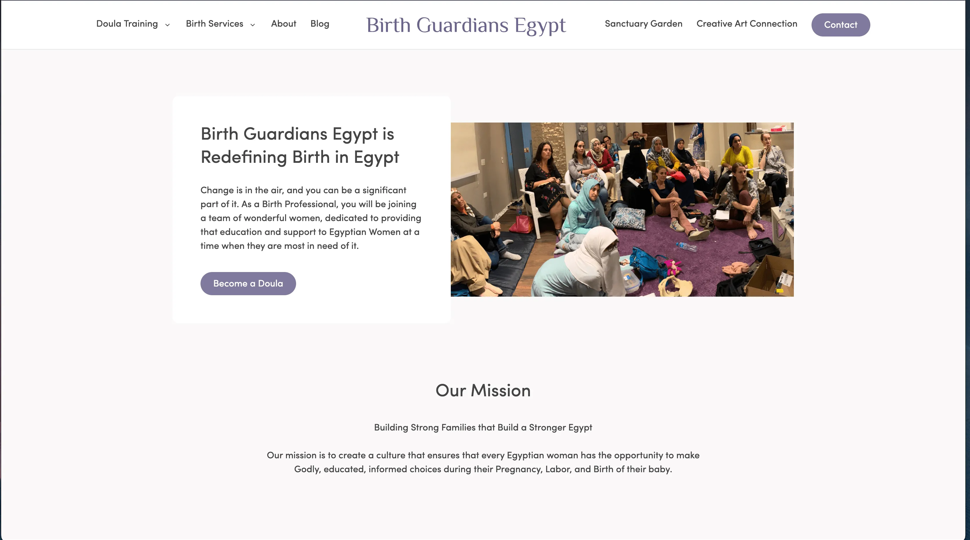 BIrthGuardians Website Screenshot